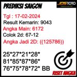 PREDIKSI TOGEL SAIGONLOTTO JOSTOTO HARI INI 17 FEBRUARI 2024