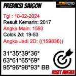 Prediksi Togel Jostoto Saigonlotto 18 Februari 2024