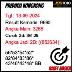 PREDIKSI TOGEL HK JOSTOTO