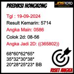 PREDIKSI TOGEL HK JOSTOTO