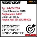 PREDIKSI TOGEL SAIGON JOSTOTO