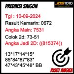 PREDIKSI TOGEL SAIGON JOSTOTO