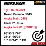 PREDIKSI TOGEL SAIGON JOSTOTO